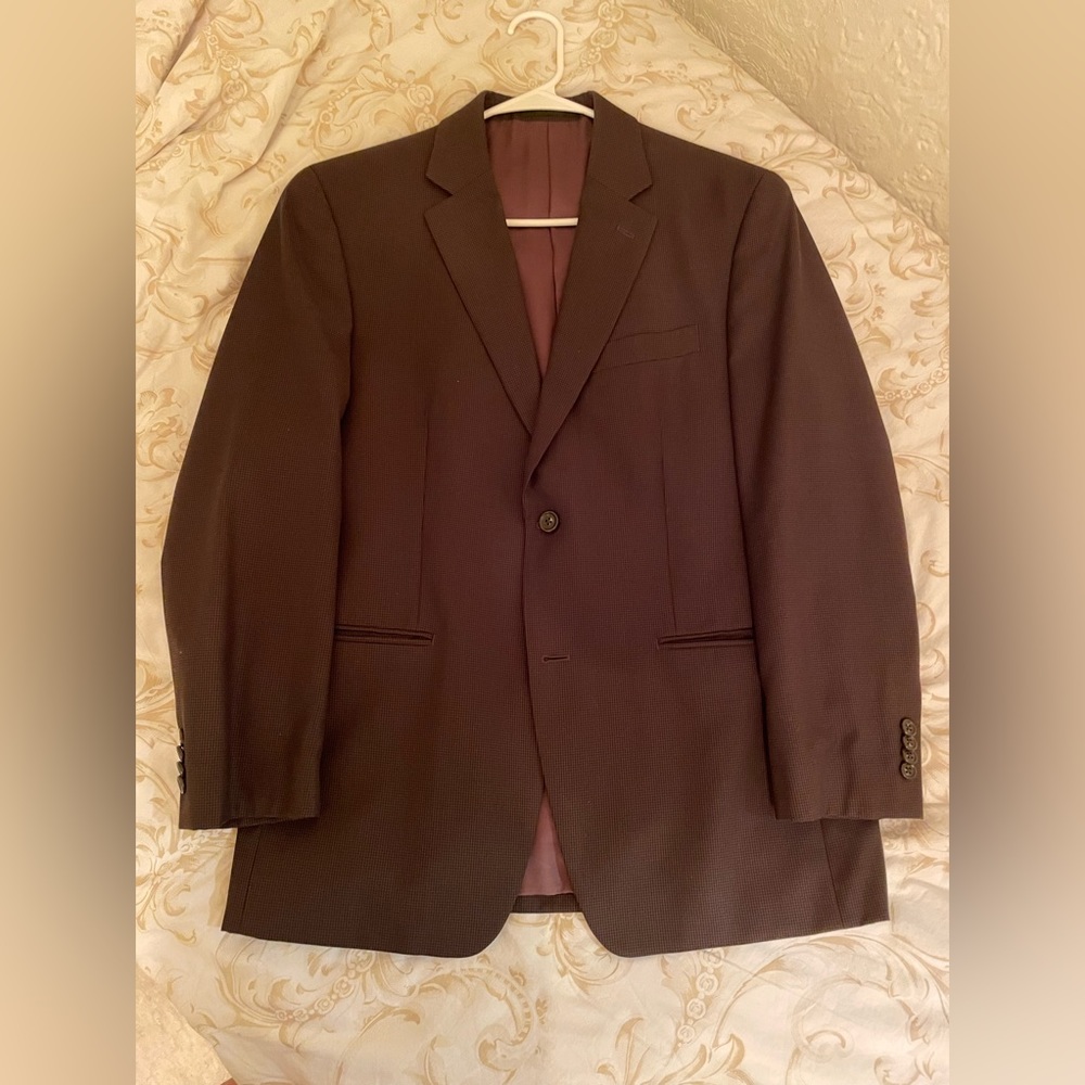 Michael Kors Brown Checkered Blazer